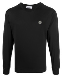 T-shirt à manche longue noir Stone Island