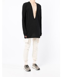 T-shirt à manche longue noir Rick Owens