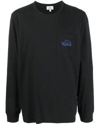 T-shirt à manche longue noir Woolrich