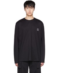 T-shirt à manche longue noir Wooyoungmi