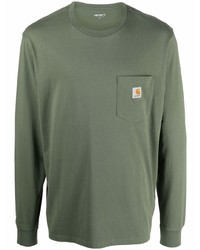 T-shirt à manche longue olive Carhartt WIP