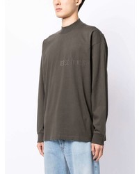 T-shirt à manche longue olive FEAR OF GOD ESSENTIALS