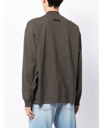 T-shirt à manche longue olive FEAR OF GOD ESSENTIALS