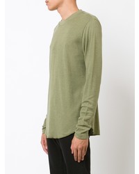 T-shirt à manche longue olive 321