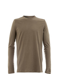 T-shirt à manche longue olive Majestic Filatures