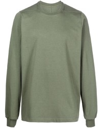 T-shirt à manche longue olive Rick Owens