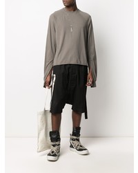 T-shirt à manche longue olive Rick Owens DRKSHDW