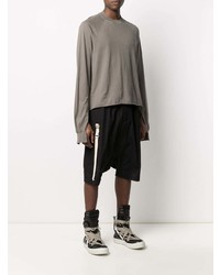 T-shirt à manche longue olive Rick Owens DRKSHDW