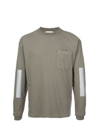 T-shirt à manche longue olive Stone Island