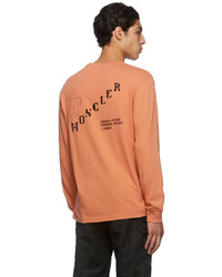 T-shirt à manche longue orange Moncler Genius