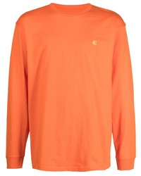 T-shirt à manche longue orange Carhartt WIP