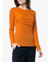 T-shirt à manche longue orange Sies Marjan