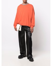 T-shirt à manche longue orange Rick Owens DRKSHDW