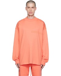 T-shirt à manche longue orange Essentials