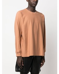 T-shirt à manche longue orange Homme Plissé Issey Miyake