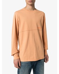 T-shirt à manche longue orange Eckhaus Latta