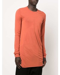 T-shirt à manche longue orange Rick Owens