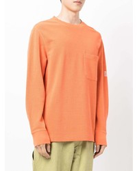 T-shirt à manche longue orange Helmut Lang