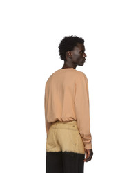 T-shirt à manche longue orange Eckhaus Latta