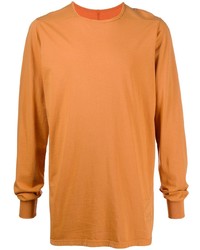 T-shirt à manche longue orange Rick Owens DRKSHDW