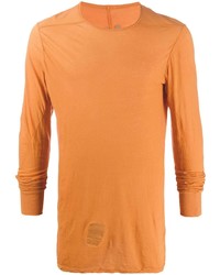 T-shirt à manche longue orange Rick Owens DRKSHDW