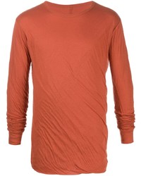 T-shirt à manche longue orange Rick Owens