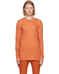 T-shirt à manche longue orange Rick Owens