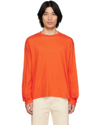 T-shirt à manche longue orange Sunnei