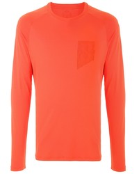 T-shirt à manche longue orange Track & Field