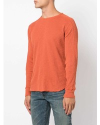 T-shirt à manche longue orange Ralph Lauren RRL