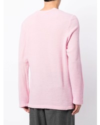 T-shirt à manche longue rose Comme Des Garcons Homme Plus