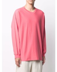 T-shirt à manche longue rose Homme Plissé Issey Miyake