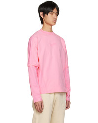 T-shirt à manche longue rose Jacquemus