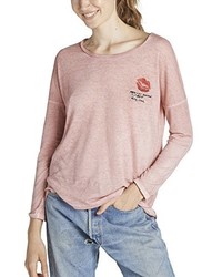 T-shirt à manche longue rose