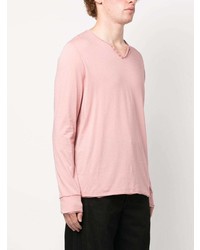 T-shirt à manche longue rose Zadig & Voltaire