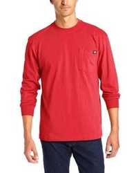 T-shirt à manche longue rouge