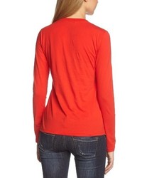 T-shirt à manche longue rouge 2117 of Sweden