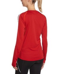 T-shirt à manche longue rouge adidas