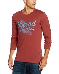 T-shirt à manche longue rouge BLEND