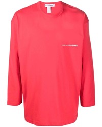 T-shirt à manche longue rouge Comme Des Garcons SHIRT