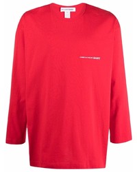 T-shirt à manche longue rouge Comme Des Garcons SHIRT