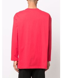 T-shirt à manche longue rouge Comme Des Garcons SHIRT