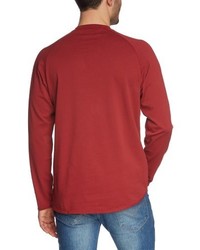 T-shirt à manche longue rouge Eddie Bauer