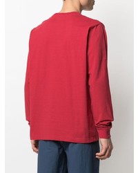 T-shirt à manche longue rouge Stussy