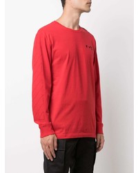 T-shirt à manche longue rouge Off-White