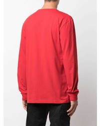 T-shirt à manche longue rouge Off-White