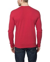T-shirt à manche longue rouge Lower East