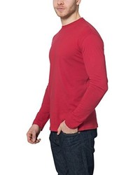 T-shirt à manche longue rouge Lower East