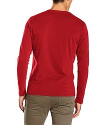 T-shirt à manche longue rouge Napapijri