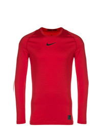 T-shirt à manche longue rouge Nike